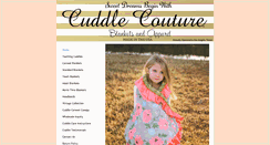 Desktop Screenshot of cuddlecoutureblankets.com
